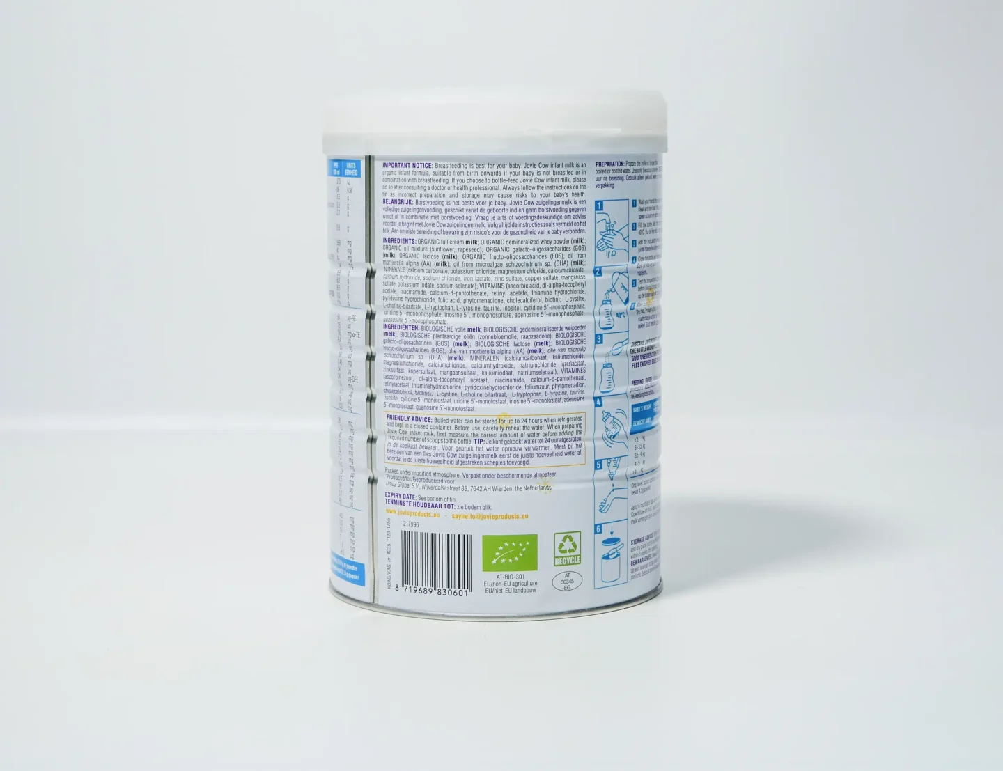 Jovie Stage 1 - Organic Cow Milk Formula - Image 3
