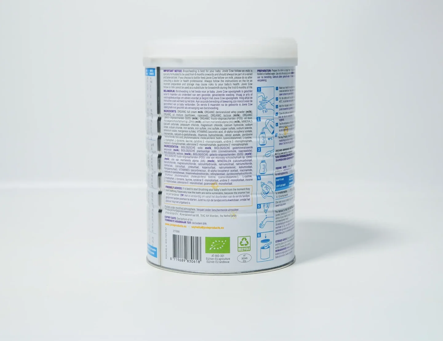 Jovie Stage 2 - Organic Cow Milk Formula - Image 3